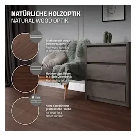 ML-Design PVC Bodenbelag Selbstklebend 6,69 m2 48 Dielen Rot-Braun Nuss