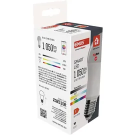 EMOS GoSmart LED CCT+RGB dimmbare 11W E27 ZigBee Glühbirne) ZQZ515R