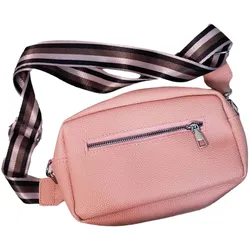 WOWZILLA Damen Handtasche mit praktischen Fächern Umhängetasche modische Ausgeh-Tasche Rosa - One-Size