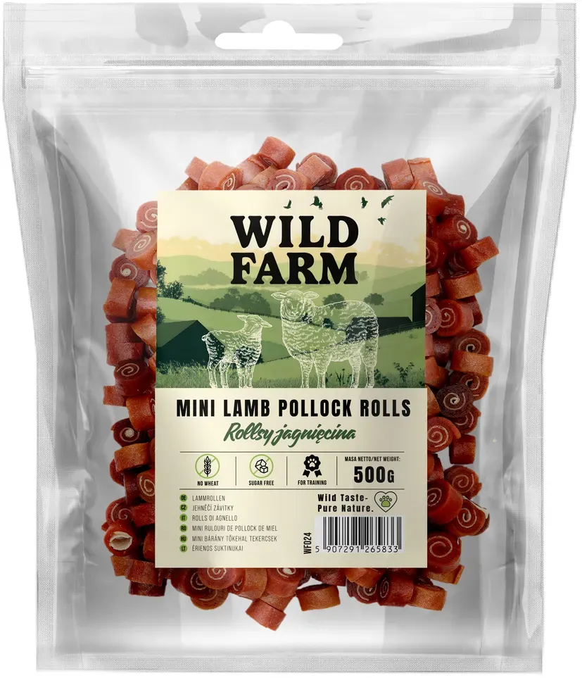 WILD FARM Lammrollen 500g Hundeleckerli