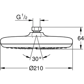 Grohe Tempesta 210 Kopfbrause (26410000)