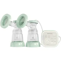 Kikkaboo Doppelmilchpumpe Libra 180ml Flasche LED-Touchscreen-Display Nachtlicht grün