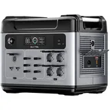 OUKITEL Stromerzeuger P2001 Plus Tragbare Powerstation, 2400W AC-Ausgang, 2048Wh LiFePO4-Akku, Einstellung bei 400W/800W/1200W/1800W grau