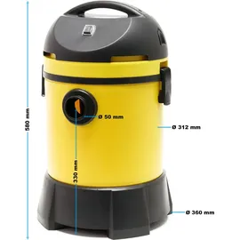Wiltec Industriestaubsauger 30 Liter