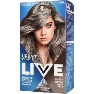 Schwarzkopf LIVE Urban Metallics Permanent-Haarfarbe Farbton U72 Dusty Silver