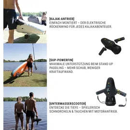 Spinera Underwater Powerfin & Unterwasser-Scooter Tauchscooter SUP-Antrieb - Silber