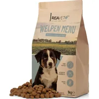 REAVET Welpenfutter - Welpen Menü mit Geflügel 1kg, Hundefutter Trocken Welpen im Alter von 2-12 Monaten, Gesundes Trockenfutter Welpen, Hundetro...