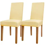 HOTUT Stuhlhussen,2 Stück Hohen Zurück Stuhlhussen,Stretch Stuhlbezug, Abnehmbarer Waschbarer Stühle Schutz für Haus, Küche, Hotel, Bankett, Hochzeit, Restaurant, Party