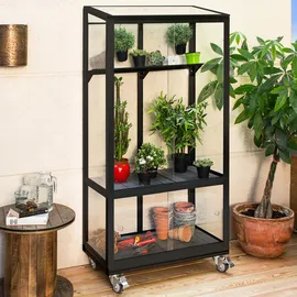 Vitavia Polis 350 0,81 x 0,43 x 1,66 m schwarz inkl. Rollfundament