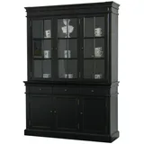 VCM ebuy24 Buffet, Schwarz, Holzwerkstoff, 142x200x45 cm, Küchen, Küchenmöbel, Buffetschränke