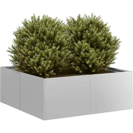 vidaXL Pflanzkübel 80 x 80 x 80 cm Verzinkter Stahl