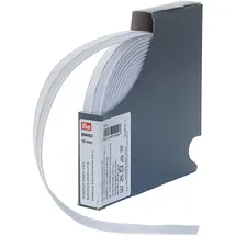 Prym 956052 Knopfloch-Elastic glattes Band 18 mm weiß