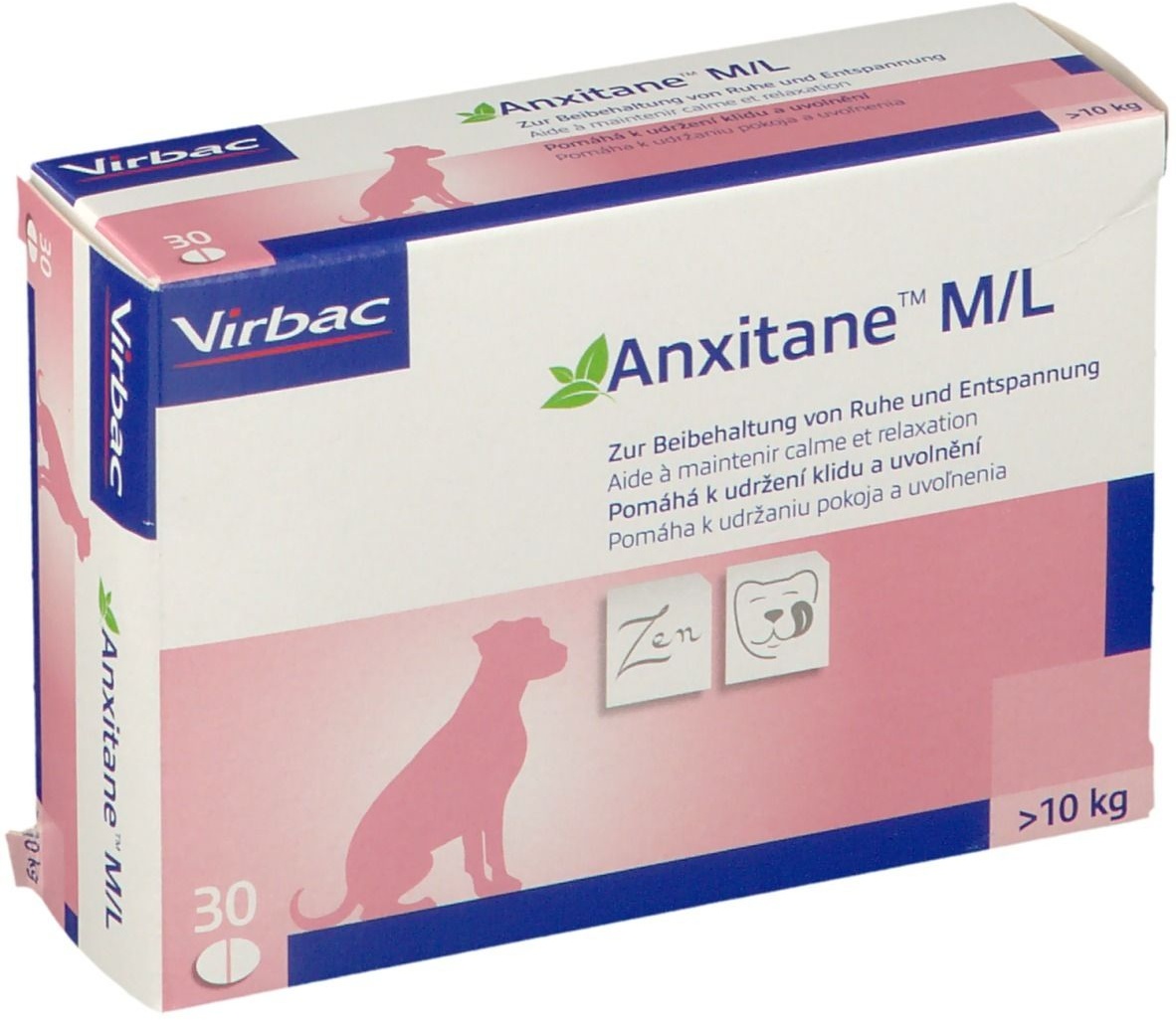 Virbac AnxitaneTM M/L Chien >10 kg 30 pc(s) comprimé(s)