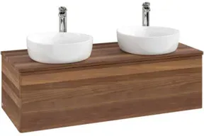 V&B Waschtischunterschrank ohne Frontstruktur Antao 120x36x50cm, HL, WBP w. wal, w. wal