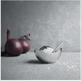 Georg Jensen Bloom Salzschale mit Löffel, Edelstahl