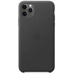 iPhone 11 Pro Max Leather Case schwarz