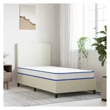 vidaXL Memory-Schaum-Matratze 100x200x17 cm Weich Weiß