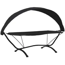 vidaXL Gartenliege 200 x 150 x 150 cm Schwarz
