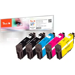 Peach Spar Pack Plus Tintenpatronen, kompatibel zu Epson No. 16XL, C13T16364010