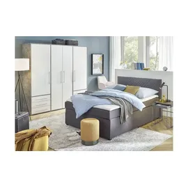 Sconto Kleiderschrank Morley 206 x 200 x 53 cm Grau