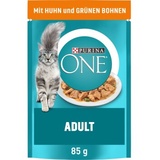 Purina ONE Adult 26x85g mit Huhn und grünen Bohnen