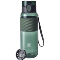 Zwilling Trinkflasche BPA-frei, Wasserflasche für Fitness, Freizeit und Büro, Sportflasche aus Tritan, Dunkelgrün, 680 ml