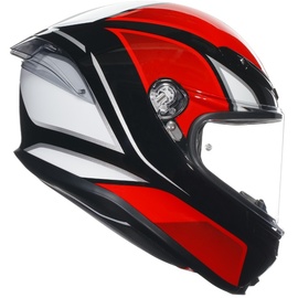 AGV K6 S Hyphen, Helm, schwarz-weiss-rot, Größe S
