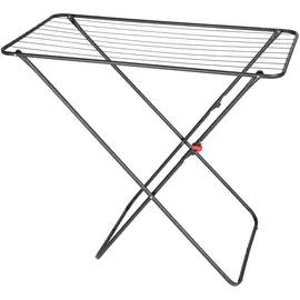 Wenko Wäschetrockner Solo Champion, Wäscheständer mit 11 m Trockenlänge, platzsparend für kleine Wohnräume, 103 x 87 x 54 cm, Schwarz