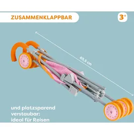 HABA Puppenbuggy Regenbogen rosa