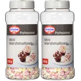 Dr. Oetker Mini Marshmallows, 4 Farben, 1 x 150 g Dose, Glutenfrei
