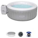 BESTWAY LAY-Z-SPA St. Lucia AirJetTM Whirlpool 170 x 66 cm, 2-3 Personen, rund, Silbergrau