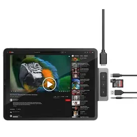 Hyper Drive Media 6-in-1 USB-C Hub for iPad Pro/Air