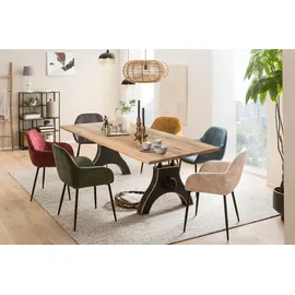 SIT Möbel SIT Esstisch ausdrucksstarke Maserung mit Astlöchern, beige