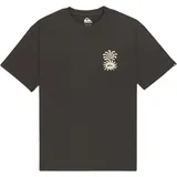 QUIKSILVER Herren T-Shirt braun Baumwolle Comfort Fit, braun, Frühjahr/Sommer 2026 tarmac - M