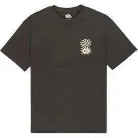 QUIKSILVER Herren T-Shirt braun Baumwolle Comfort Fit, braun, Frühjahr/Sommer 2026 tarmac - M