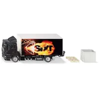 Siku 10199700002 - MAN LKW mit Kofferaufbau Gelb 1:50