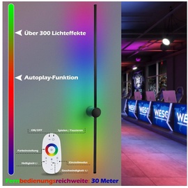 ZMH LED Wandleuchte Schwenkbar 8W Schlafzimmer Wohnzimmer Flur Arbeitszimmer, LED fest integriert, RGB