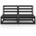 vidaXL Gartensofa 2-Sitzer Schwarz Massivholz Kiefer