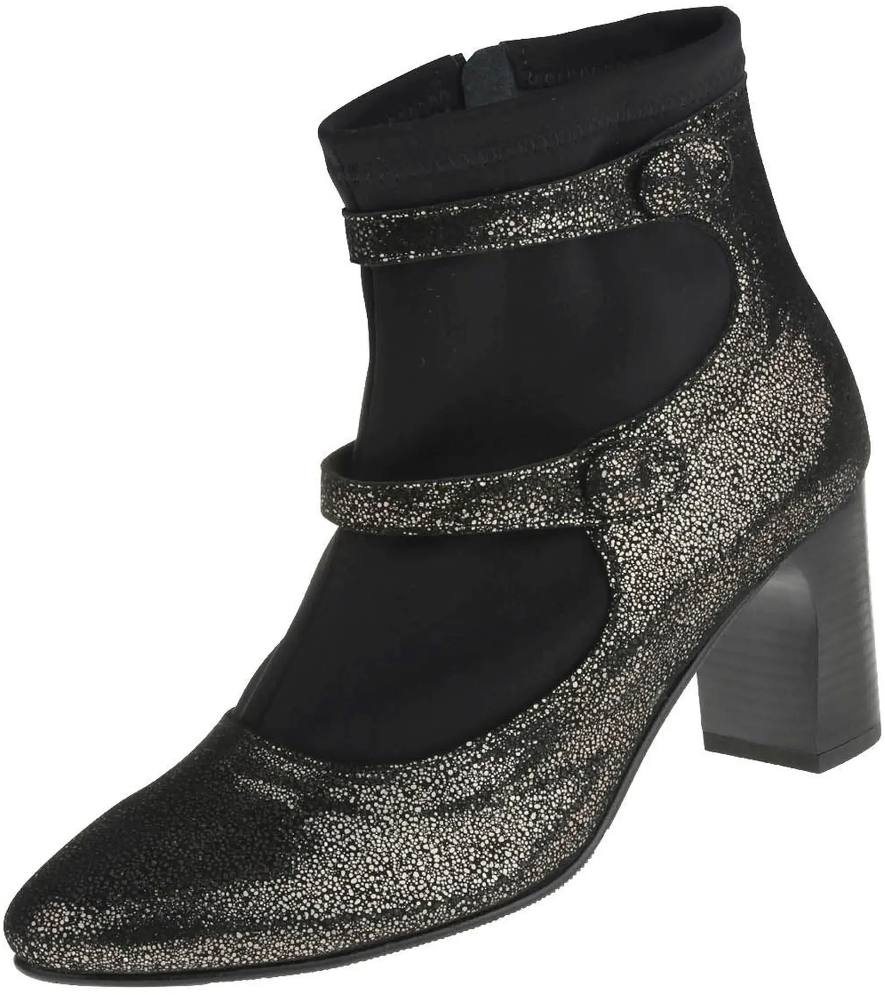 Stiefelette LEI BY TESSAMINO "Stella" Gr. 36, schwarz Damen Schuhe in Glitzeroptik