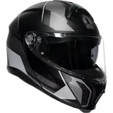 AGV Tourmodular Perception Klapphelm - Matt Schwarz/Grau/Silber / M