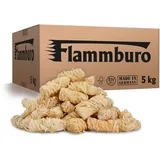 FLAMMBURO (5kg = ca. 400 Stück) Anzündwolle für Kamin, Ofen und Grill – Ökologischer Holzanzünder, Kaminanzünder, Grillanzünder, Anzünder Holzwolle Varianten: (3kg) / (10kg) / (15kg)