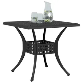 vidaXL Gartentisch 80 x 80 x 75 cm Schwarz