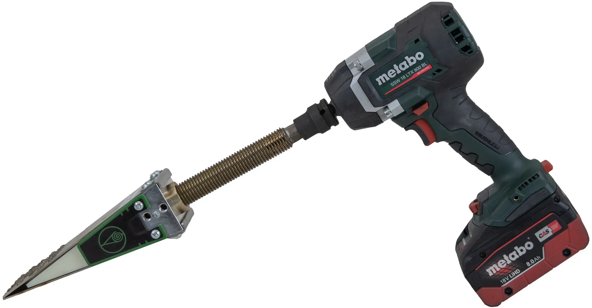 Forstreich Fällkeil-Set TR 24 HD mit Schlagschrauber Metabo SSW 18 LTX 800 BL, 2 Akkus 8,0 Ah und Ladegerät ASC 290
