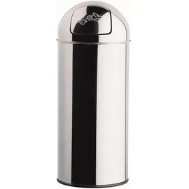 CEP Push-Mülleimer 45 l Silber