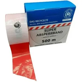 Kelmaplast Absperrband 100 m Rot/Weiß