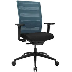 Topstar Bürostuhl AirWork, PA20OMPOCX6 Stoff blau, Gestell schwarz