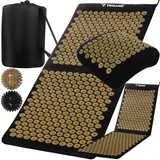 TRIZAND Akupressurmatte Set mit Spiky-Bällen Massagematte für Rücken Nacken Füße Entspannung Linderung von Schmerzen und Schlafstörungen 23375