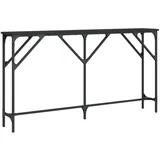 vidaXL Konsolentisch Schwarz 140x23x75 cm Holzwerkstoff