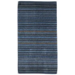 PIP Studio Handtuch Geometric Print 55 x 100 cm Baumwolle Blau