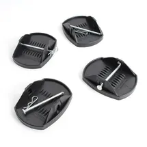 XPOtool 4X Stützplatten 180 x 145 mm Schwarz